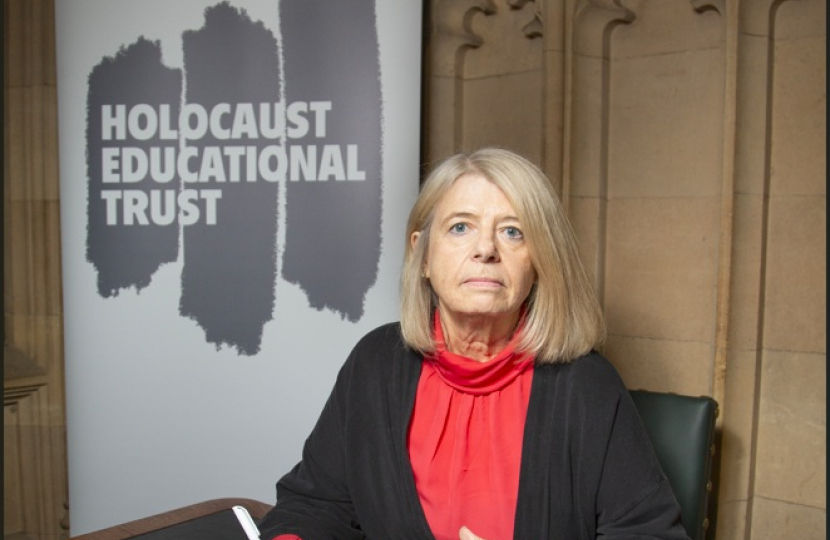 Harriett Baldwin signs the Book of Commitment