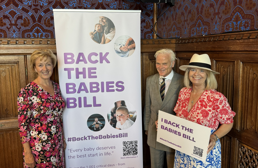  (left to right) Dame Andrea Leadsom, Sir Desmond Swayne MP and Dame Harriett Baldwin MP