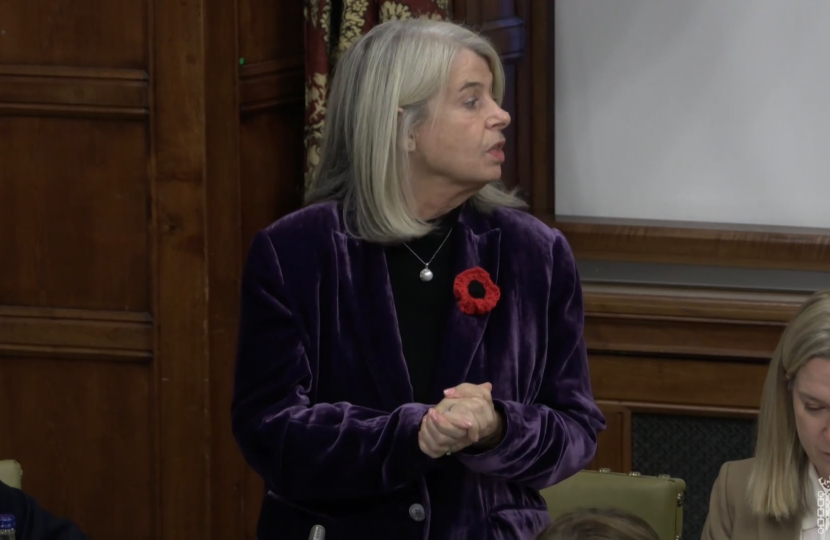 Harriett speaking in the debate
