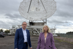 Pictured (left) Professor Simon Garrington with Dame Harriett Baldwin MP.