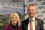 Pictured (left) dame Harriett Baldwin MP with NFU deputy President David Exwood