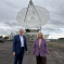 Pictured (left) Professor Simon Garrington with Dame Harriett Baldwin MP.