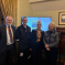 Pictured (l-r) Simon Jones, aviation technical advisor, Nick Cunningham, Midlands Air Ambulance Chief Pilot and  Hanna Sebright,  CEO of Midlands Air Ambulance with Dame Harriett Baldwin MP