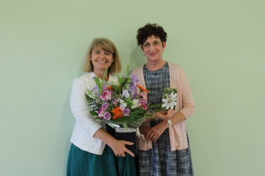 WEST WORCESTERSHIRE MP Harriett Baldwin has offered her support to a local woman who has set up her own florist business after recovering from a serious brain injury.