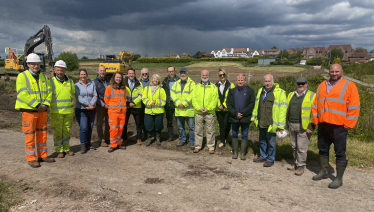 Dame Harriett MP (centre) with Severn Stoke group